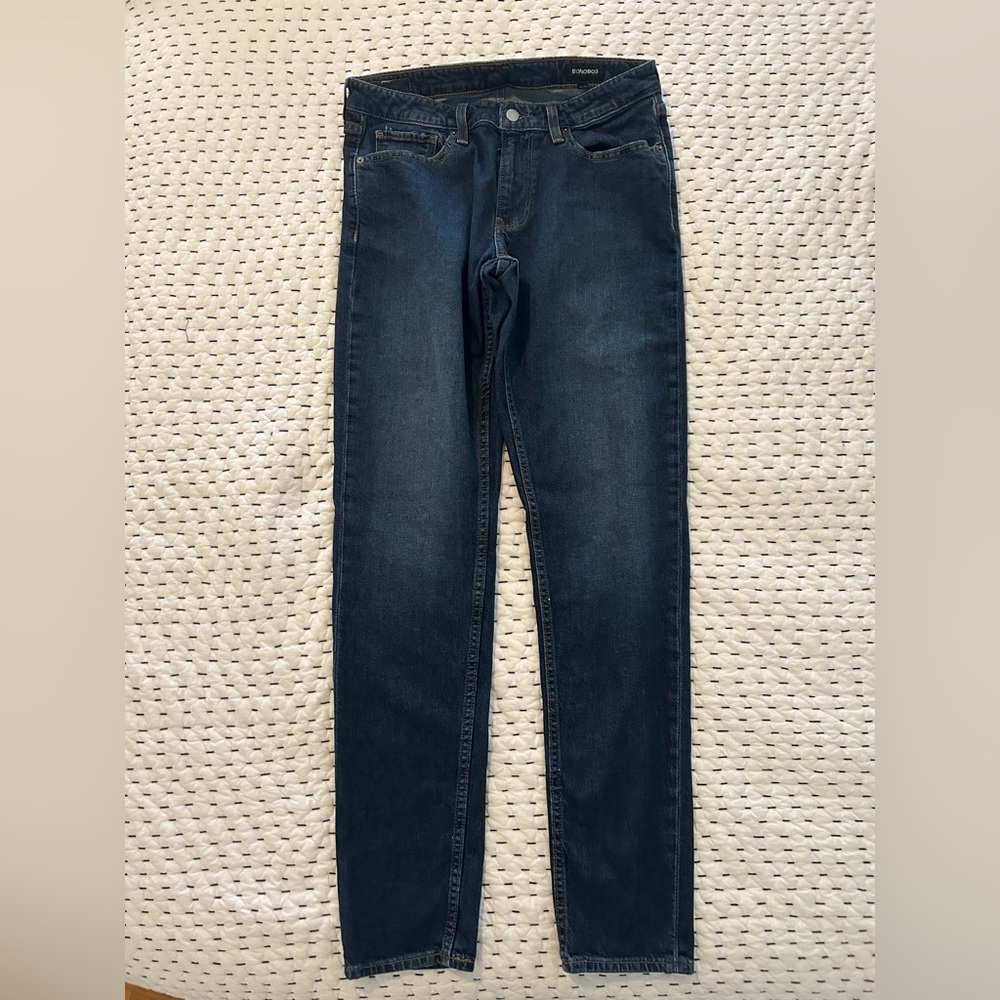 Bonobos jeans, slim taper, 32/34, dark wash